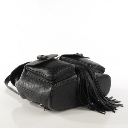 Gucci Cellarius Calfskin Medium Bamboo Backpack Black 4 of 7