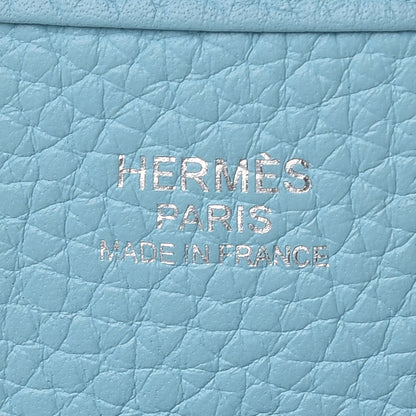 Hermes Taurillon Clemence Evelyne III GM Bleu Atoll 6 of 13
