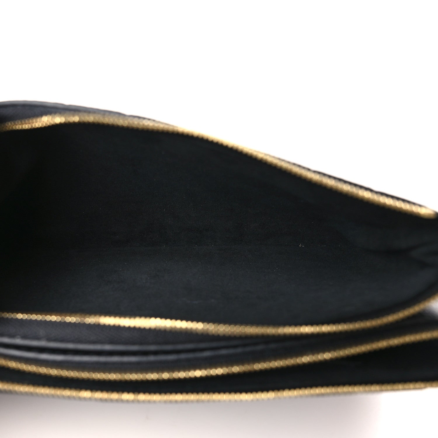 Louis Vuitton Empreinte Double Zip Pochette Black 5 of 9