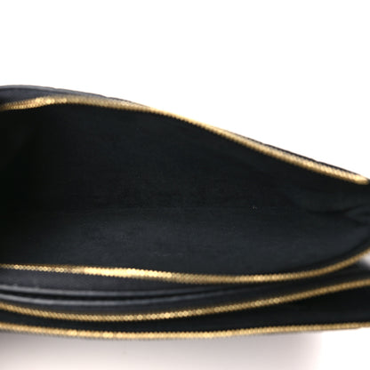 Louis Vuitton Empreinte Double Zip Pochette Black 5 of 9
