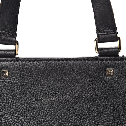 Valentino Garavani Pebbled Calfskin Large JoyLock Satchel Black 14 of 14