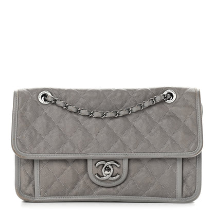 Chanel Caviar Quilted Medium French Riviera Flap Light Grey 1 of 18