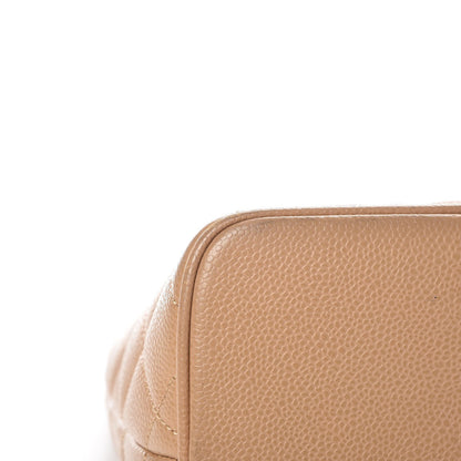 Chanel Caviar Quilted Medallion Tote Beige 9 of 14