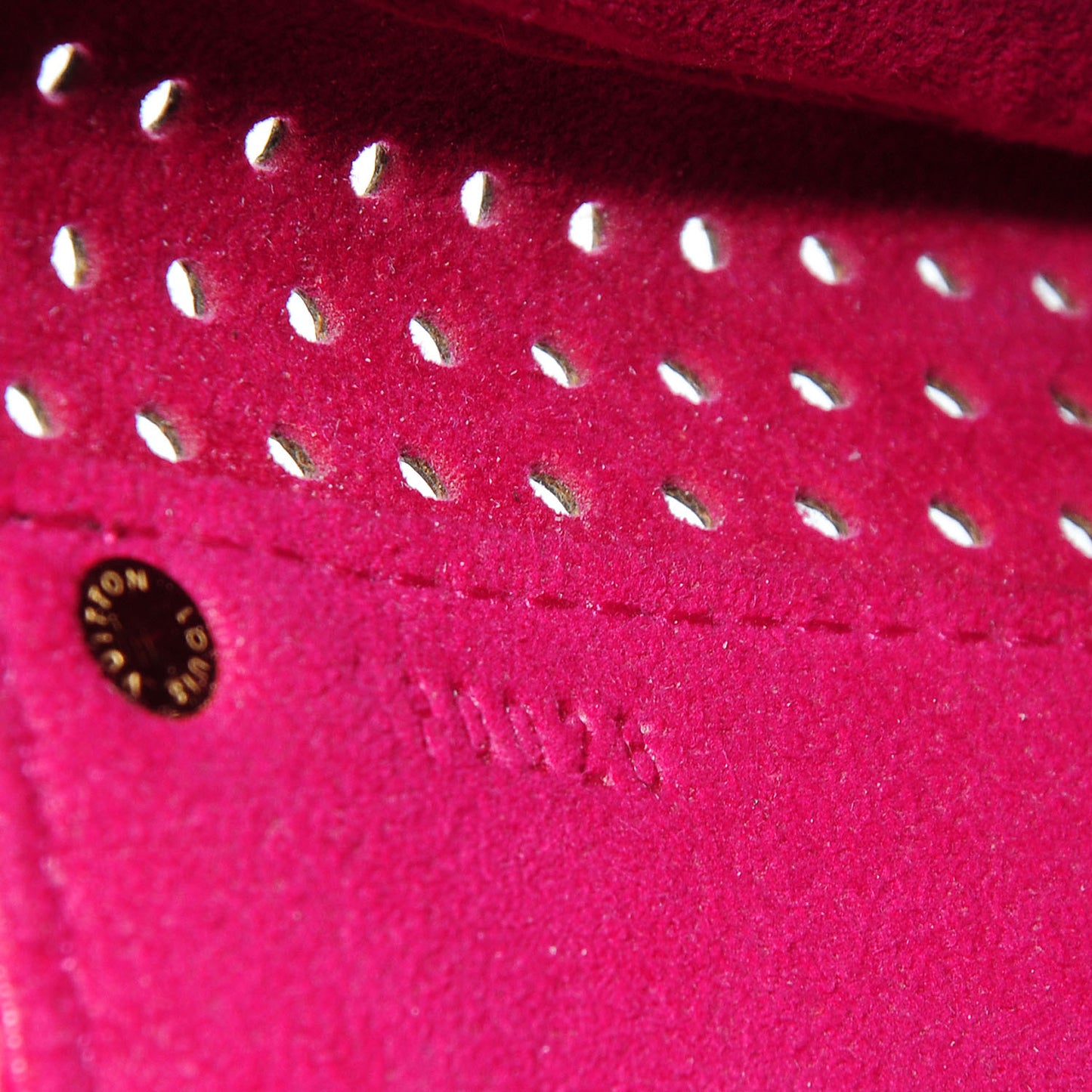 Monogram Perforated Speedy 30 Fuchsia