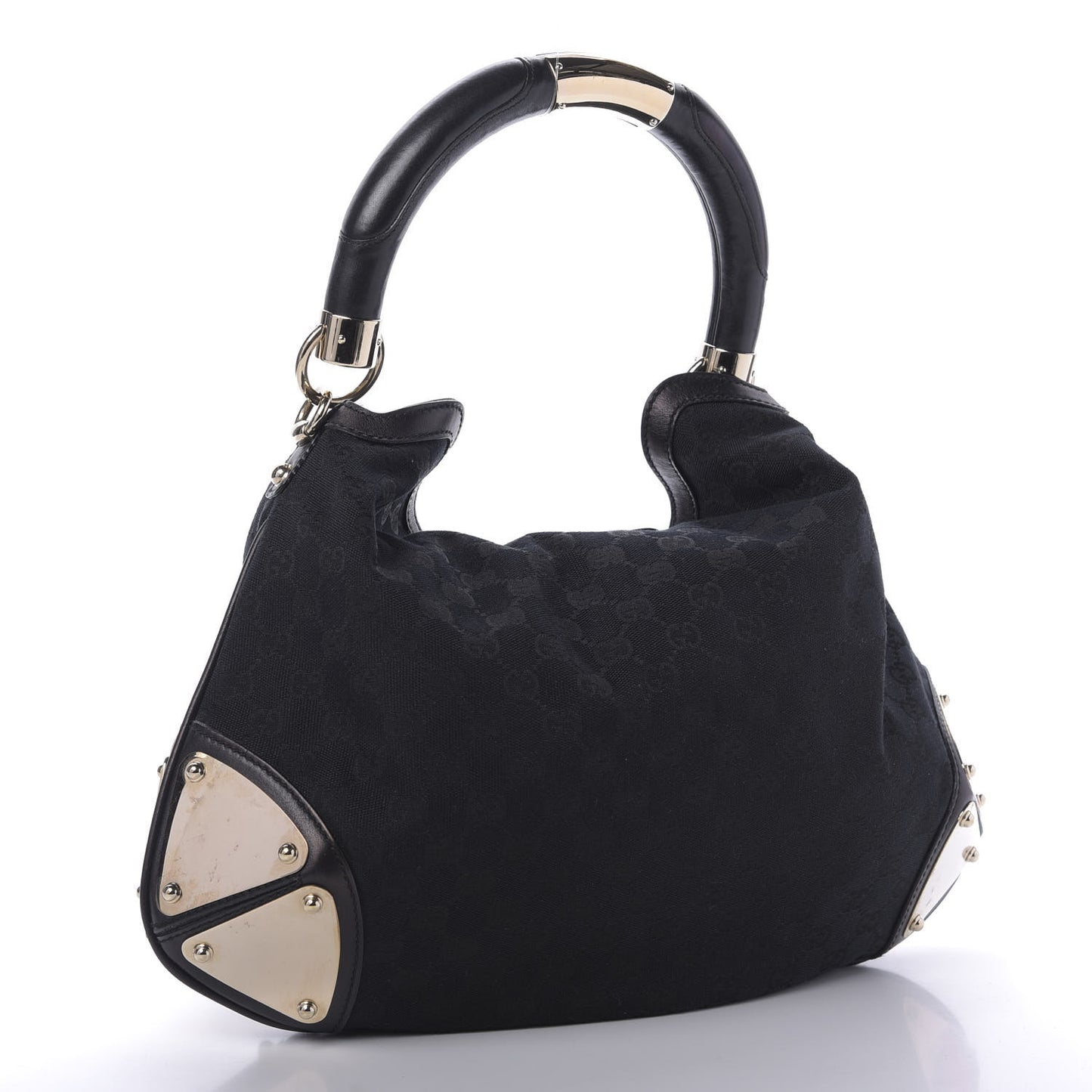 Monogram Medium Indy Top Handle Hobo Black