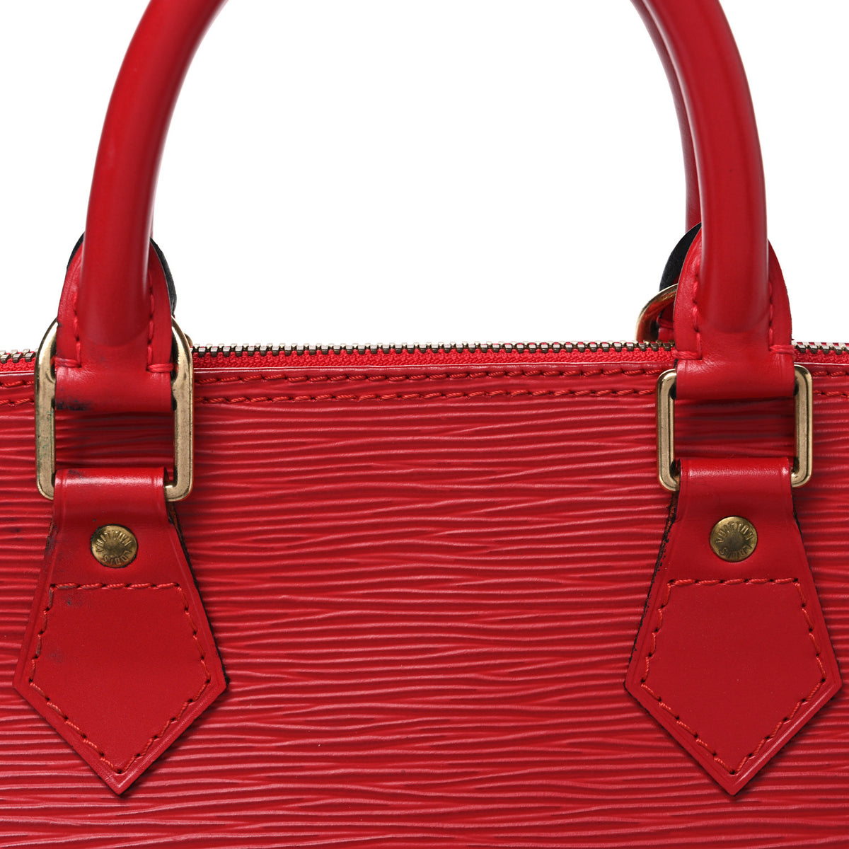 Louis Vuitton Epi Alma PM Castillan Red 8 of 10