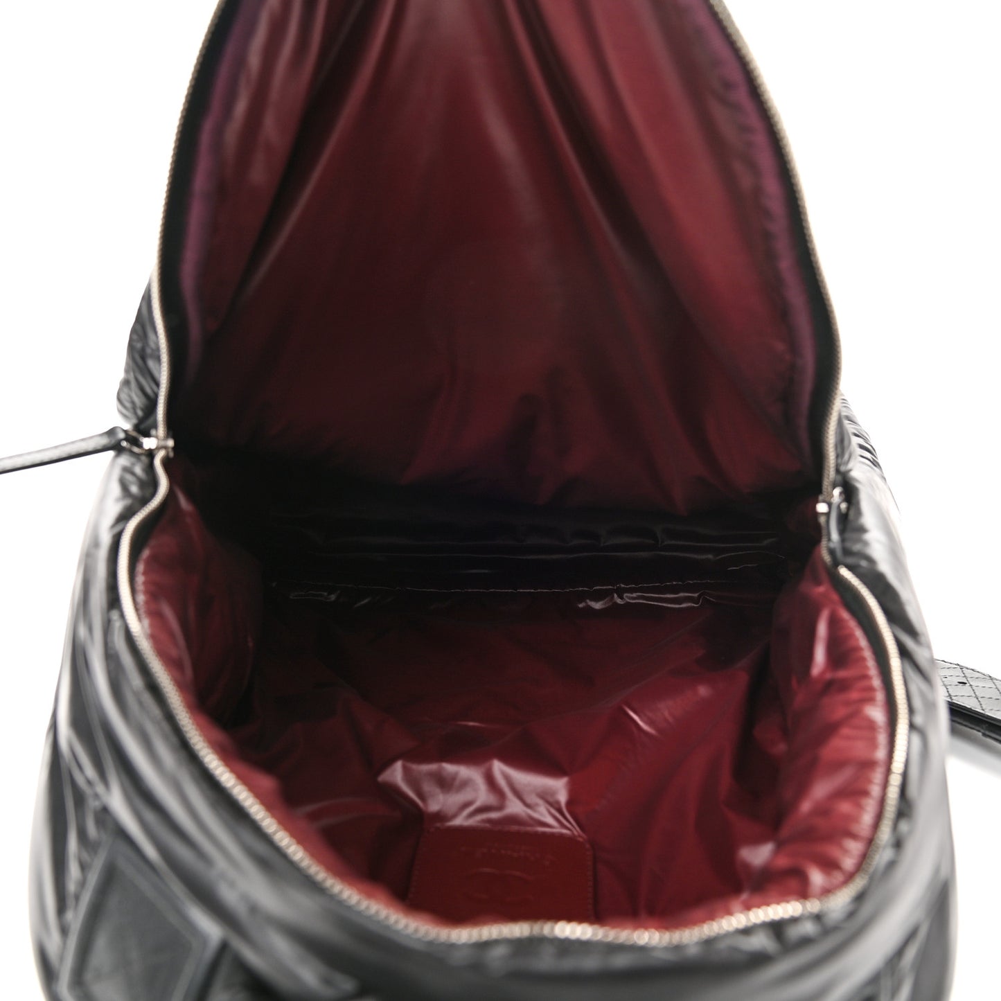 Nylon Quilted XL Coco Cocoon Backpack Black