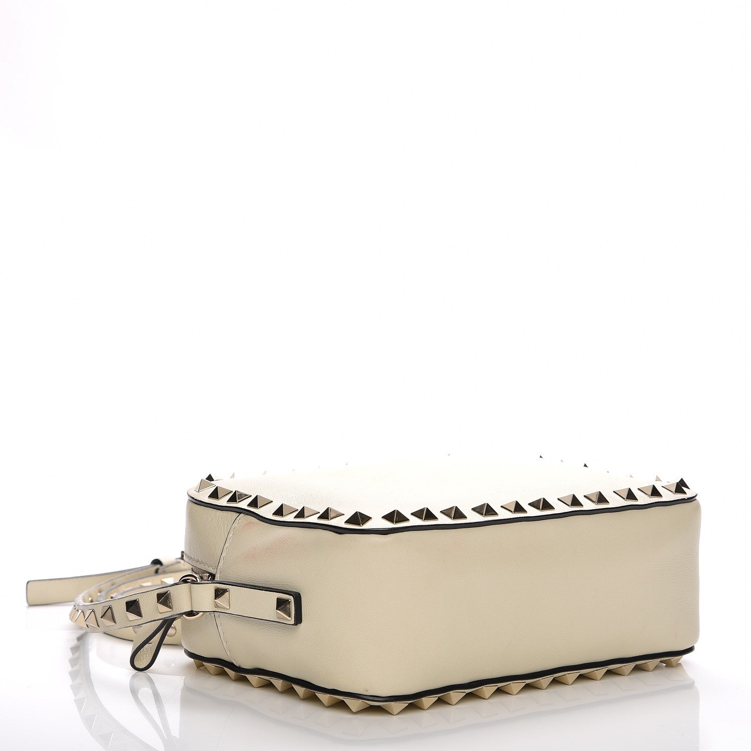 Valentino Garavani Vitello Rockstud Camera Crossbody Bag Ivory 3 of 8