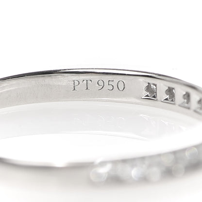 Tiffany Platinum Diamond .21ctw Half Circle Wedding Band Ring 47 4 5 of 5