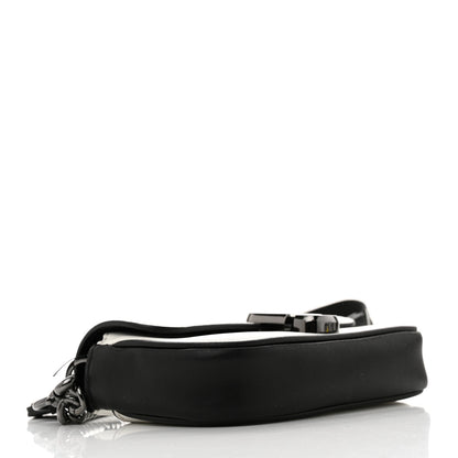 Marc Jacobs Lambskin J Marc Mini Shoulder Bag White Black 4 of 12