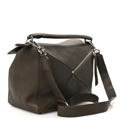 Loewe Calfskin Large Puzzle Bag Green 3 of 11