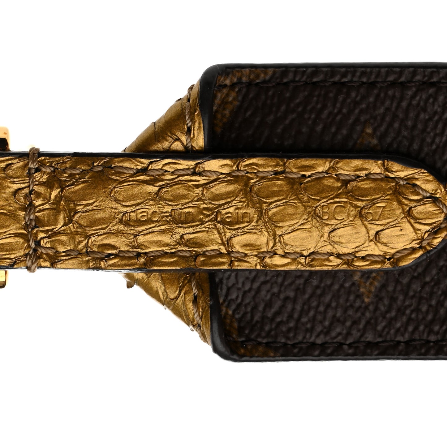 Snakeskin Calf Bandouliere Shoulder Strap