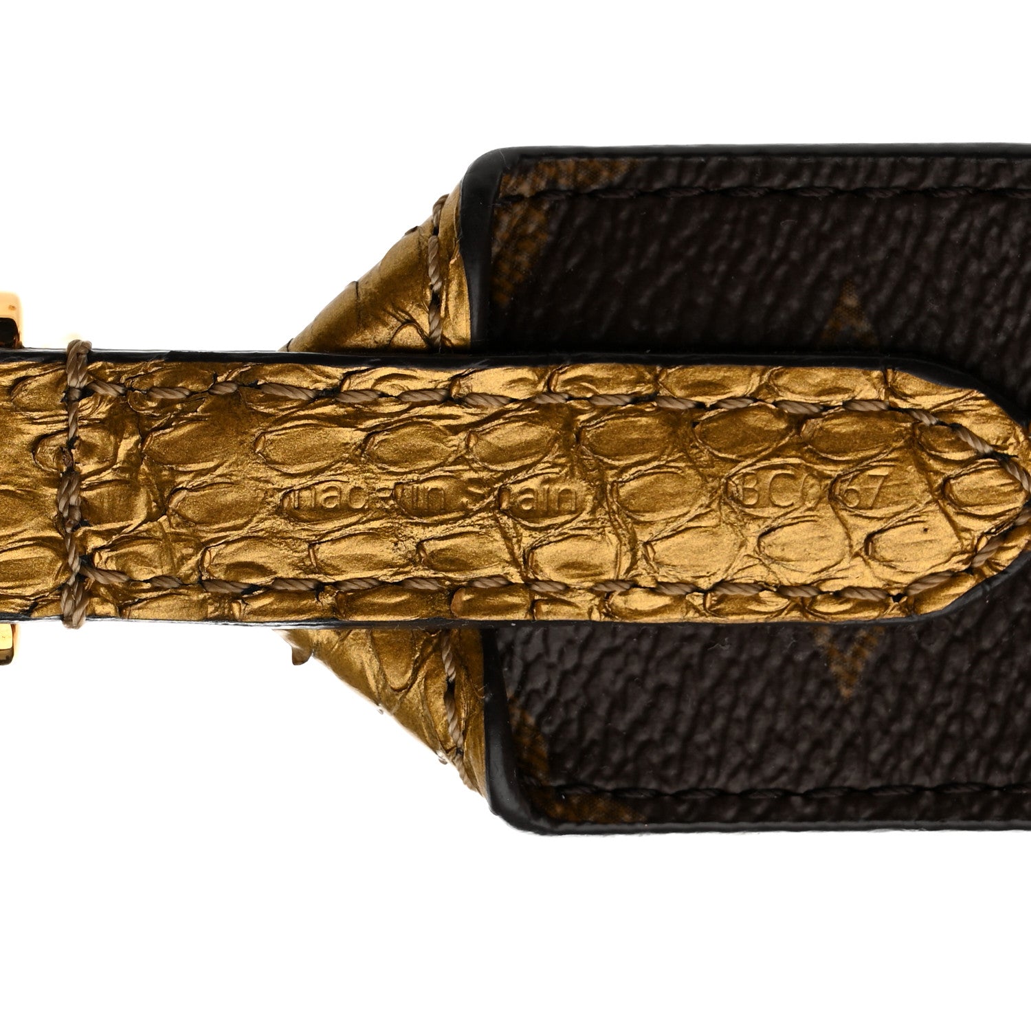 Louis Vuitton Snakeskin Calf Bandouliere Shoulder Strap 3 of 5