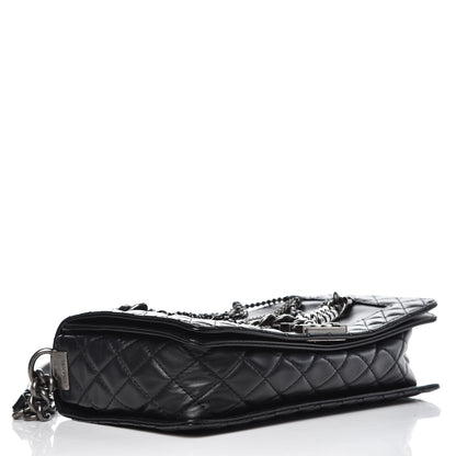 Chanel Calfskin Enchained Medium Boy Flap Black 4 of 9