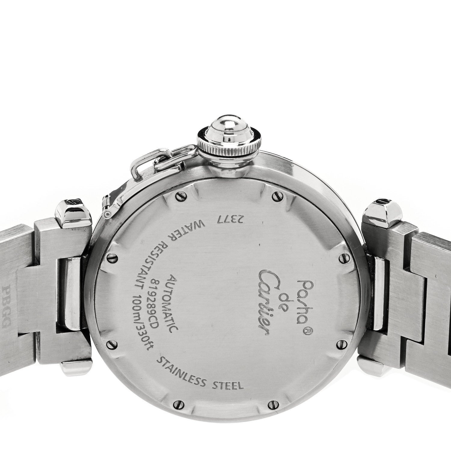 Cartier Stainless Steel 35mm Pasha GMT Automatic Watch 4 of 4