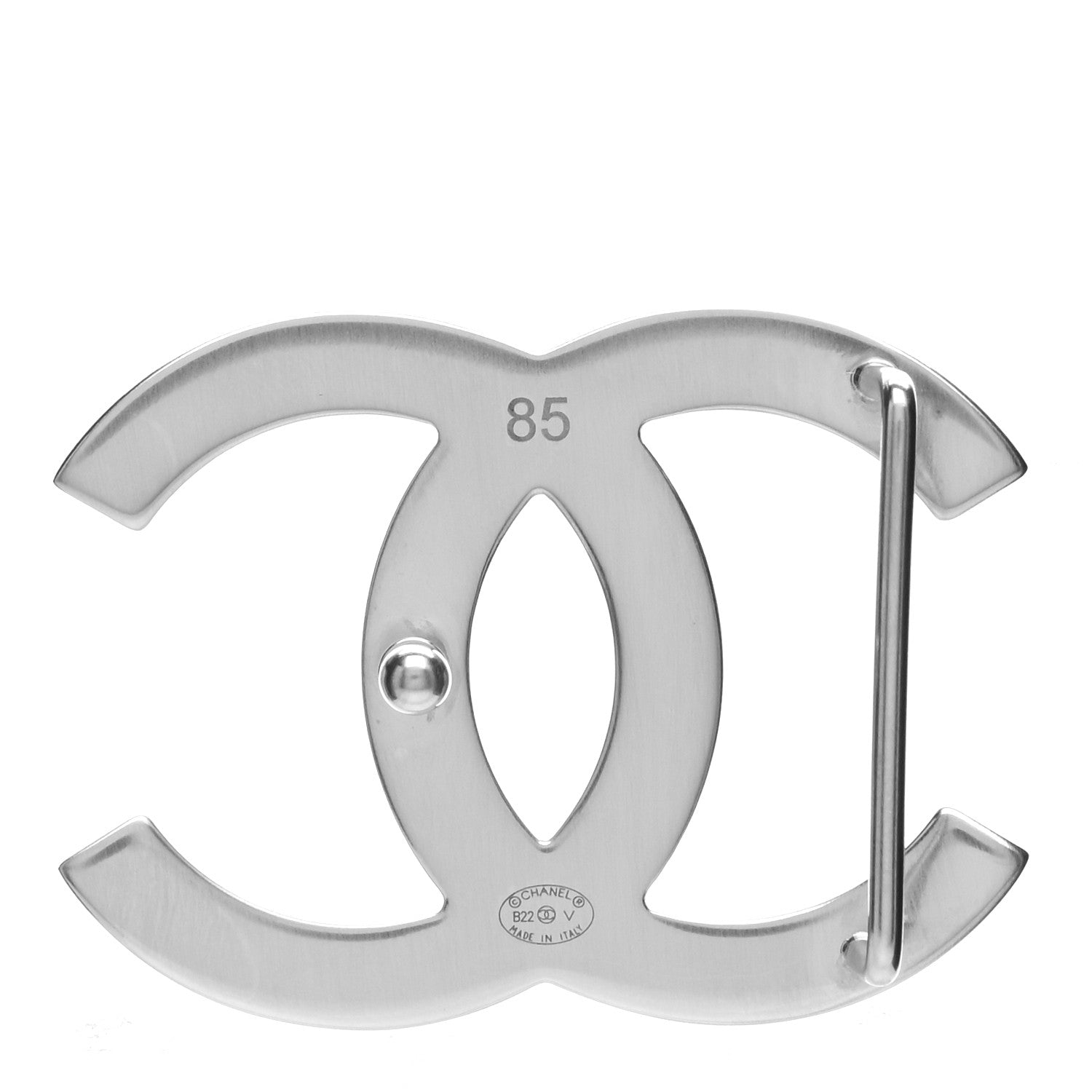 Chanel Calfskin CC Reversible Belt 85 34 Black Burgundy 4 of 5