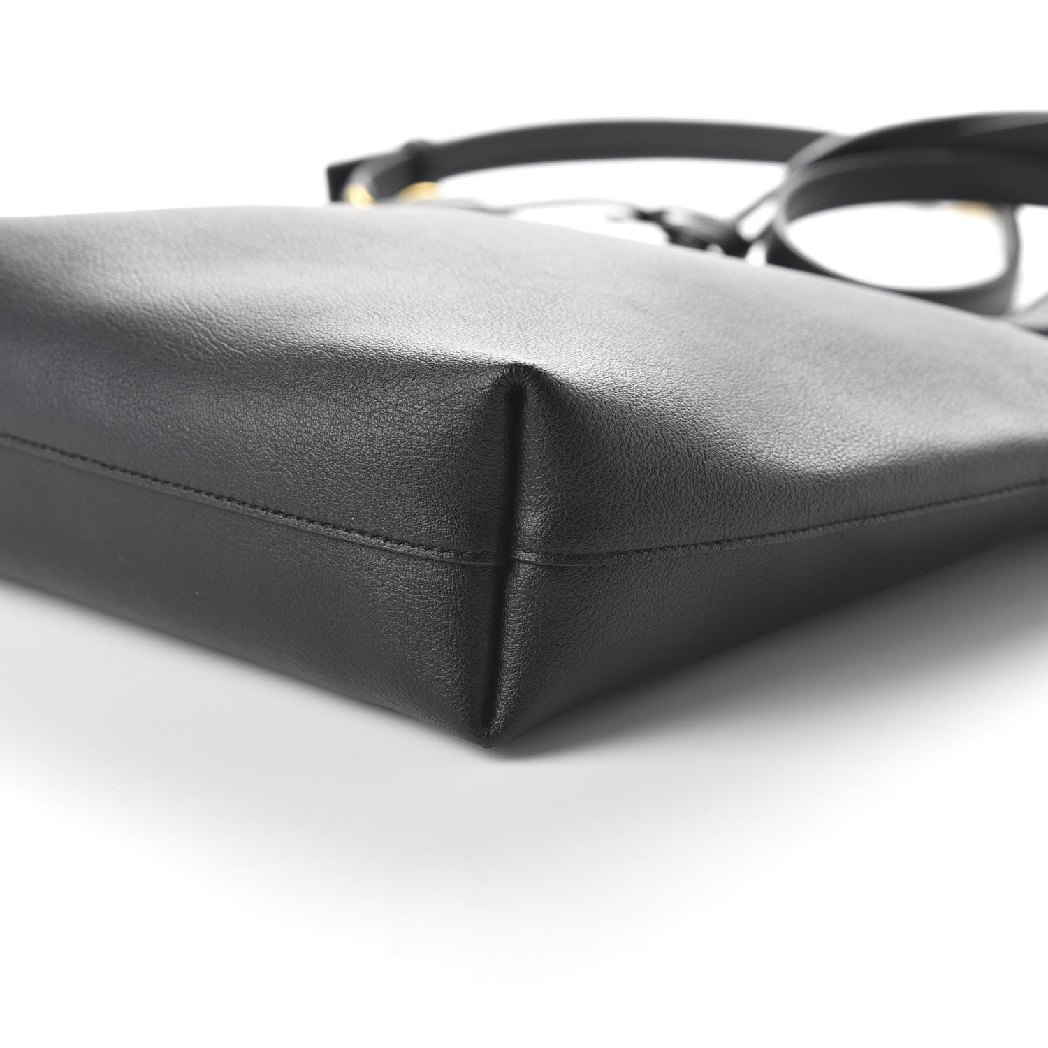 Saint Laurent Calfskin Toy Shopping Tote Black 7 of 9