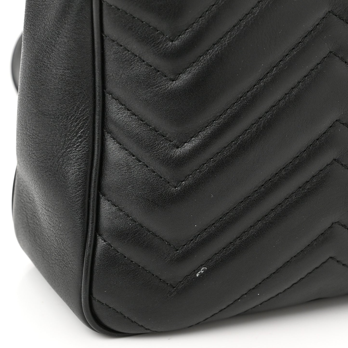 Calfskin Matelasse Medium GG Marmont Shoulder Bag Black