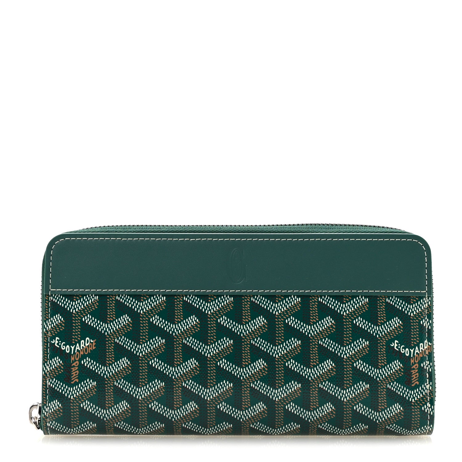 Goyard Goyardine Matignon Zip Around GM Wallet Green 1 of 8