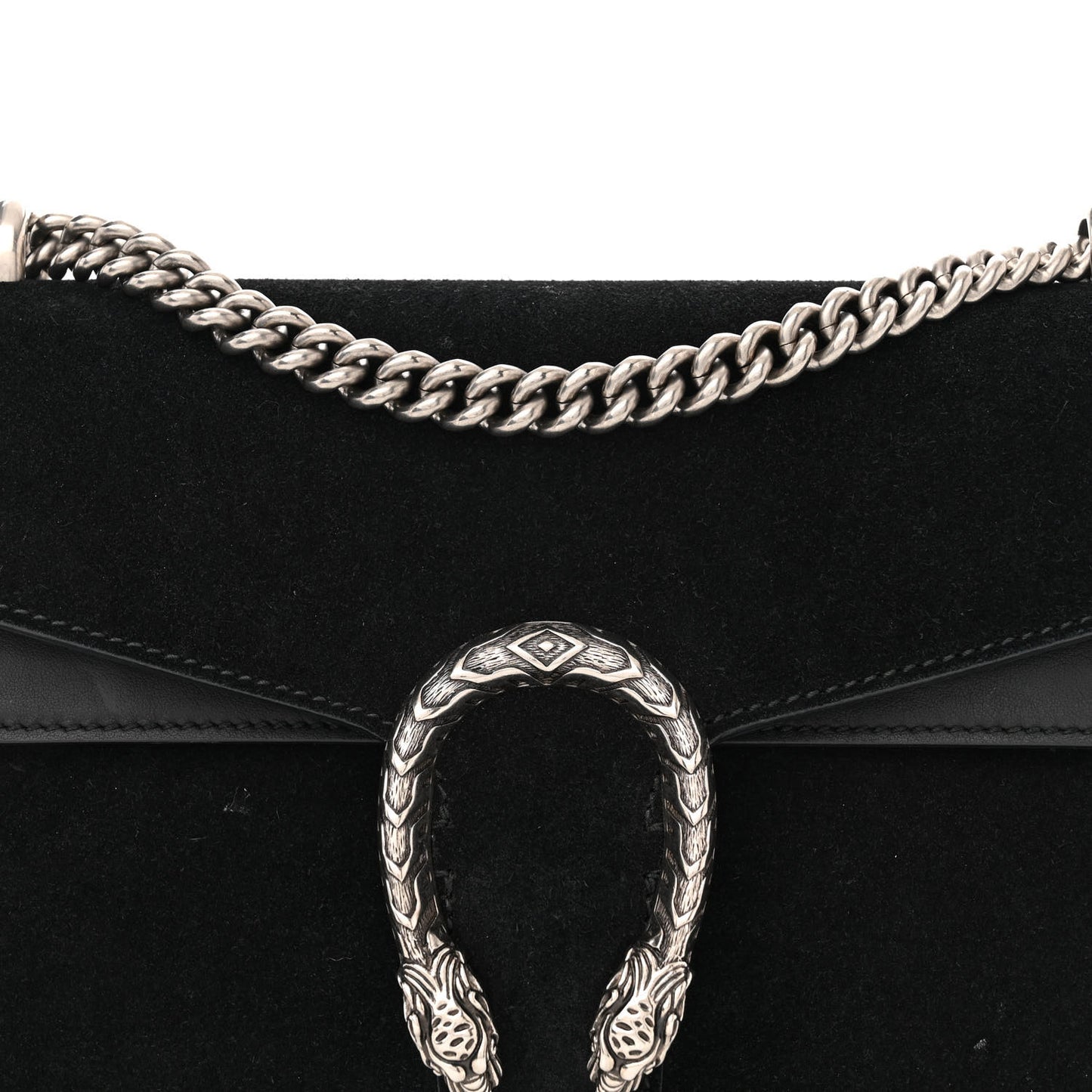 Suede Small Dionysus Shoulder Bag Black