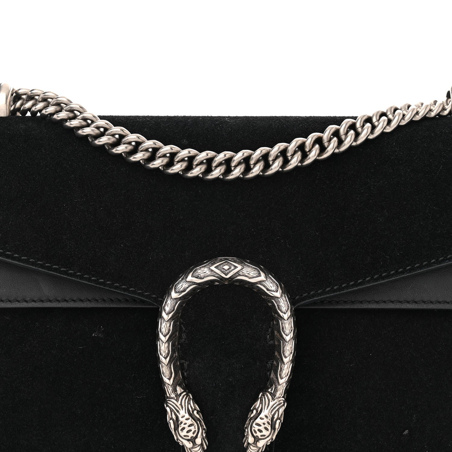 Gucci Suede Small Dionysus Shoulder Bag Black 8 of 16
