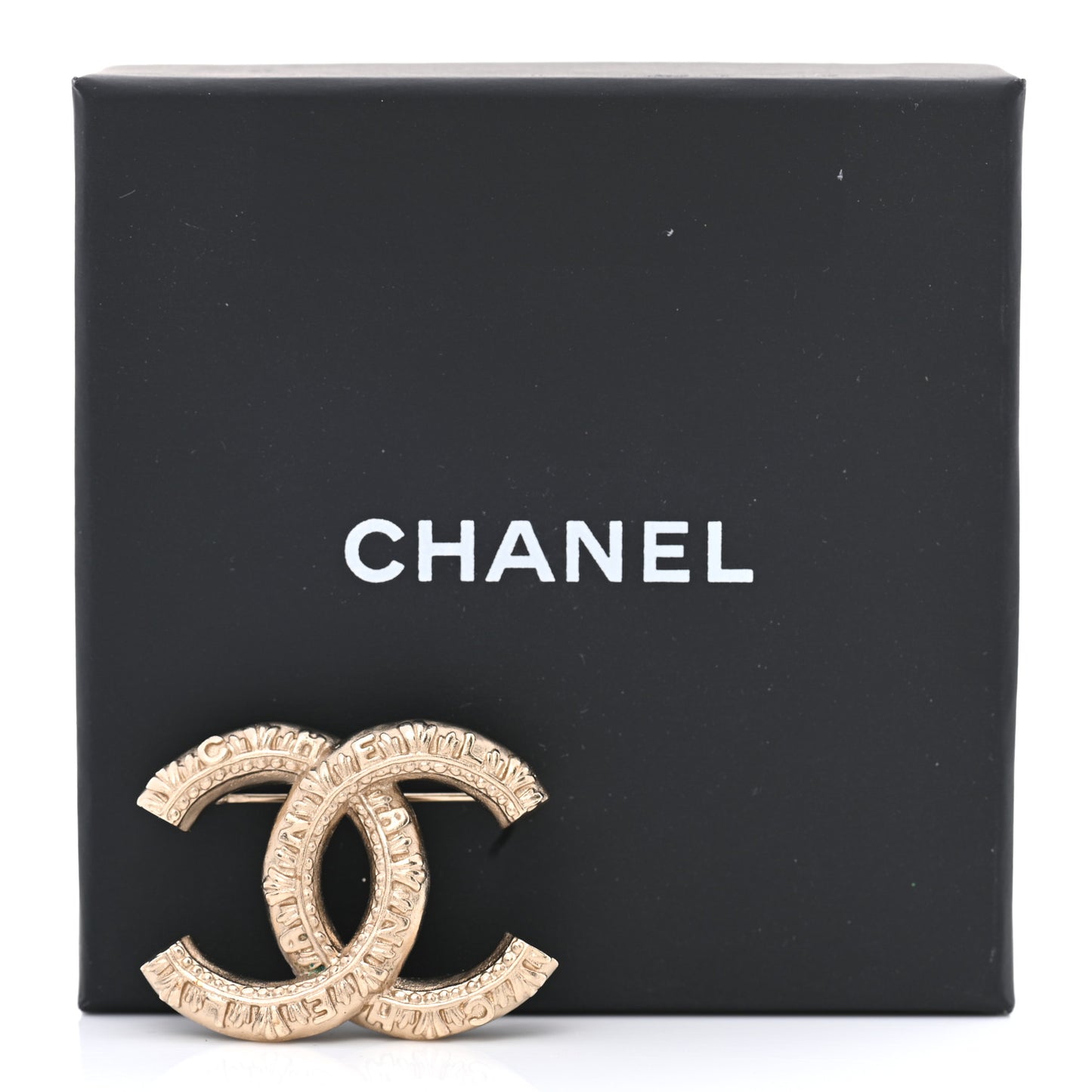 CC Logo Brooch Gold