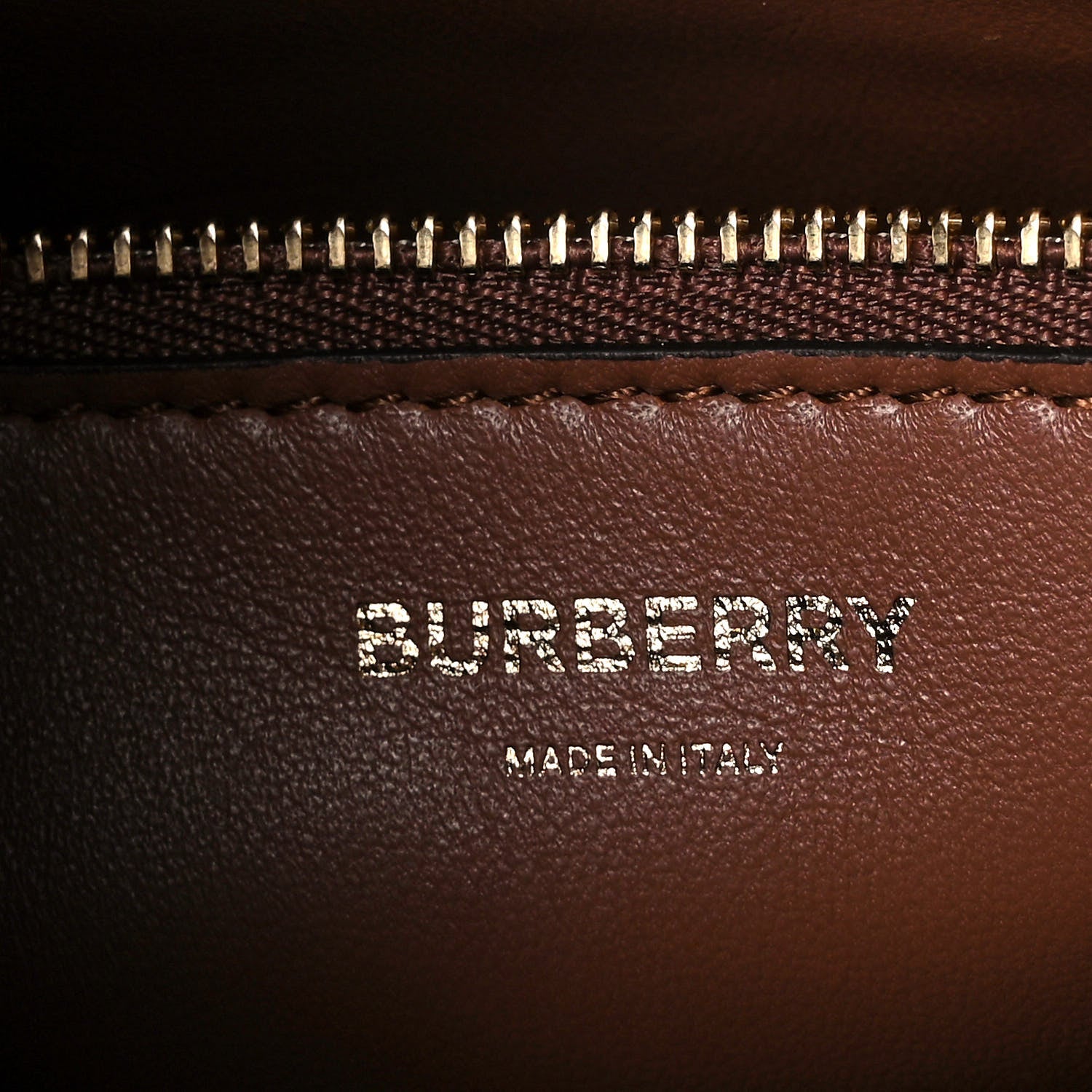 Burberry Canvas Smooth Calfskin Two Tone Mini Pocket Bag Natural Malt Brown 7 of 11