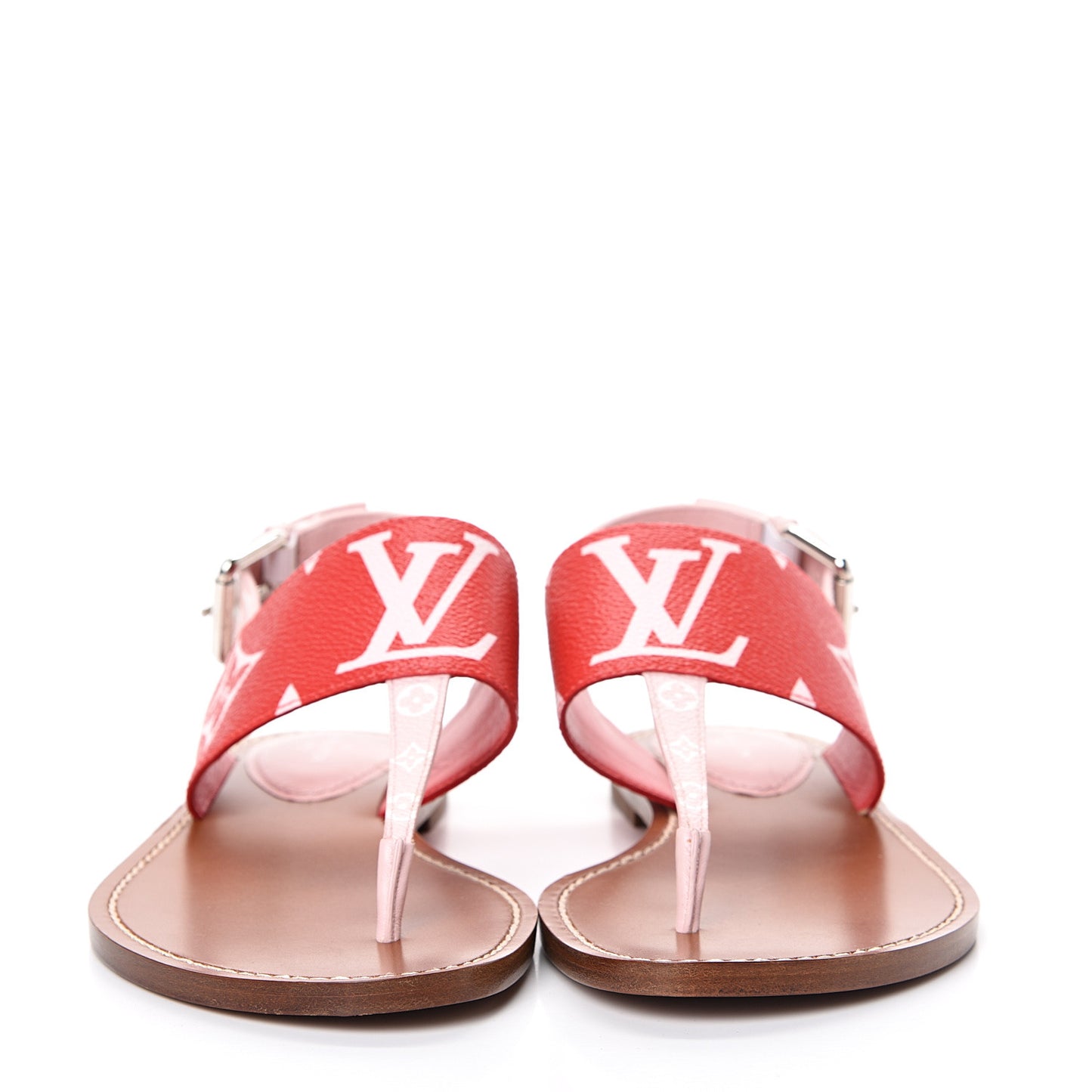 Monogram Giant Sandals 37.5 Rouge
