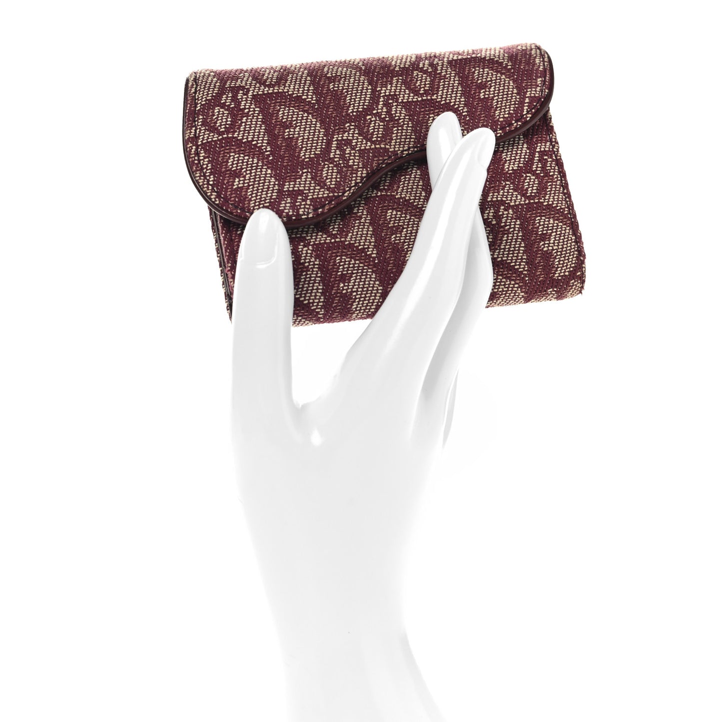 Monogram Compact Saddle Wallet Bordeaux