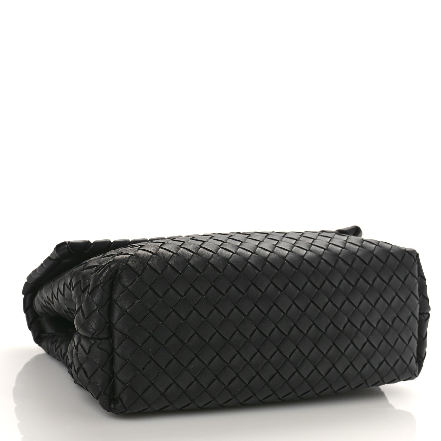 Nappa Intrecciato Medium Olimpia Shoulder Bag Black