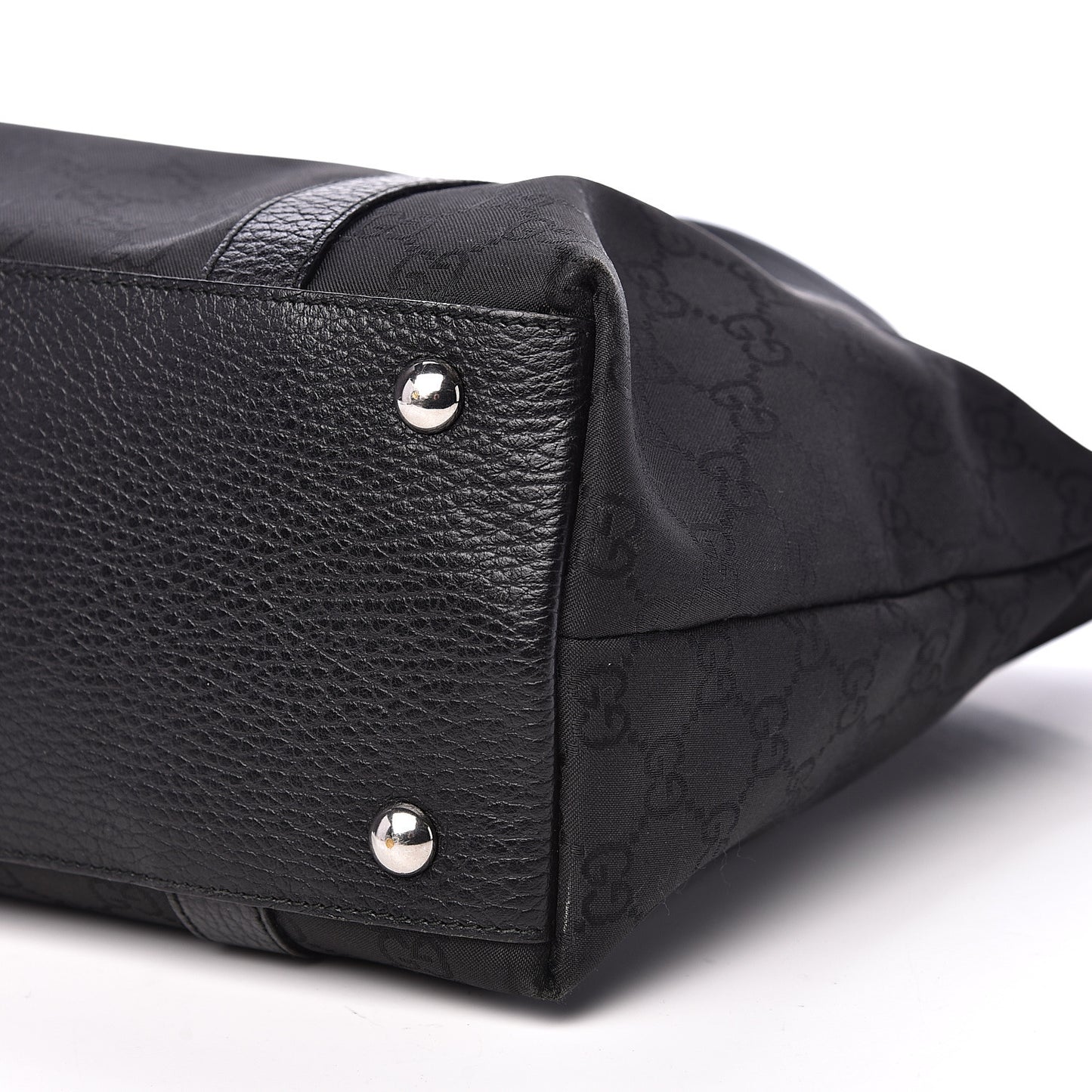 Nylon Monogram Medium Abbey Tote Black
