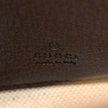 Gucci GG Supreme Monogram Textured Dollar Calfskin Web Mini Ophidia Top Handle Bowler Bag Beige Ebony New Acero 6 of 10