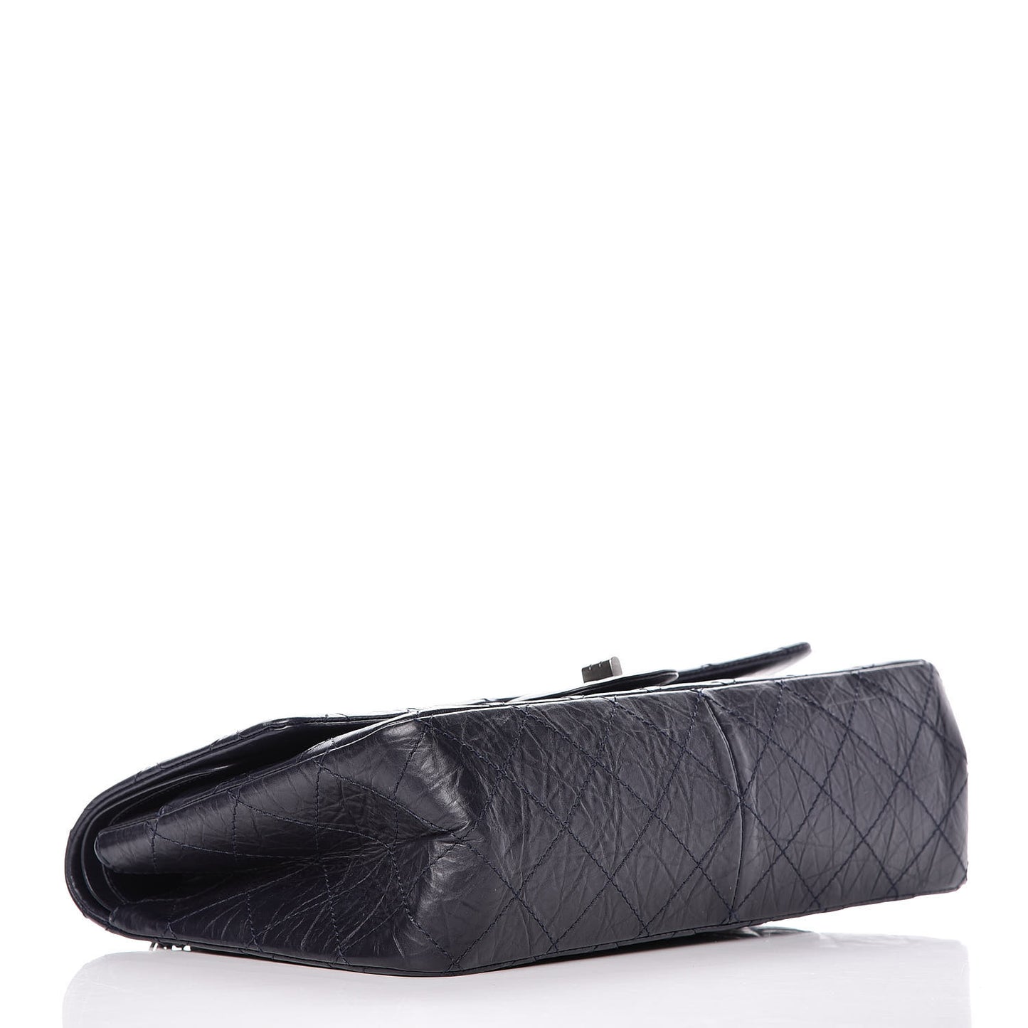 Aged Calfskin Quilted 2.55 Reissue 227 Flap Navy Blue