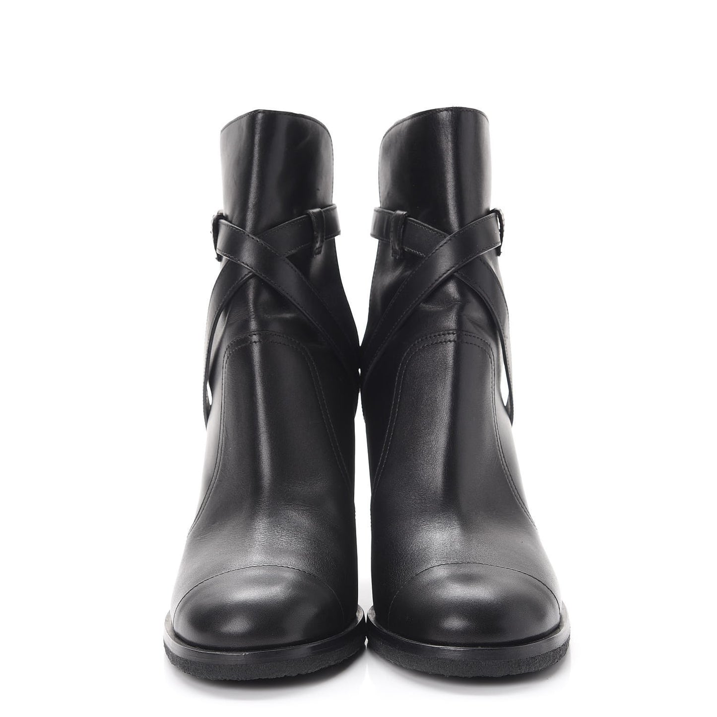 Calfskin Ankle Boots 41 Black