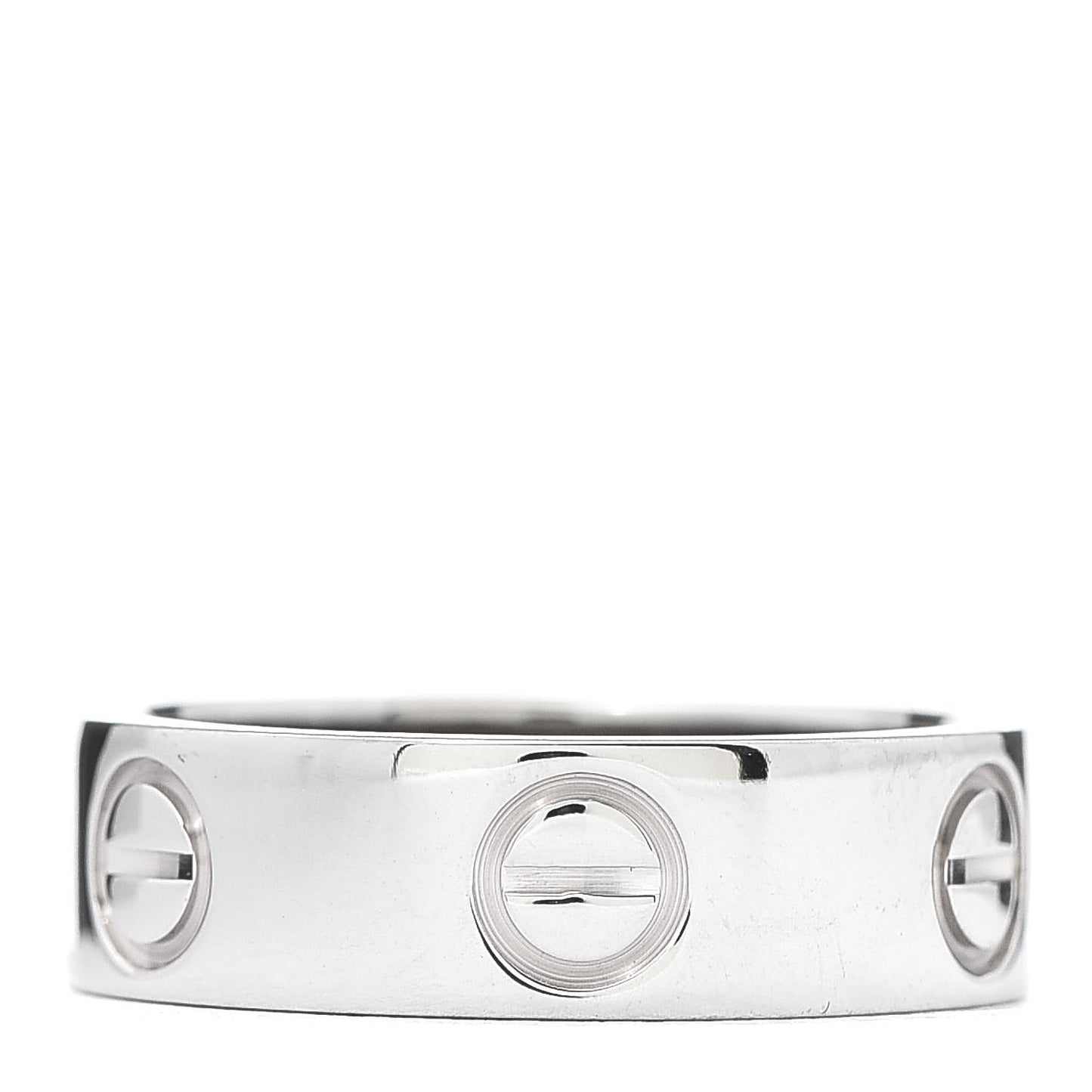 18K White Gold 5.5mm LOVE Ring 49 4.75