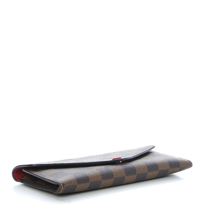 Louis Vuitton Damier Ebene Josephine Wallet Red 4 of 11