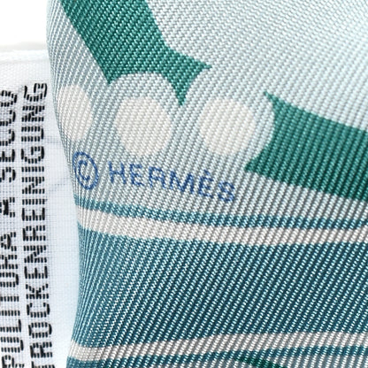 Hermes Silk Jeu de Soie Uniforme Twilly Aqua Celadon Ciel 3 of 5
