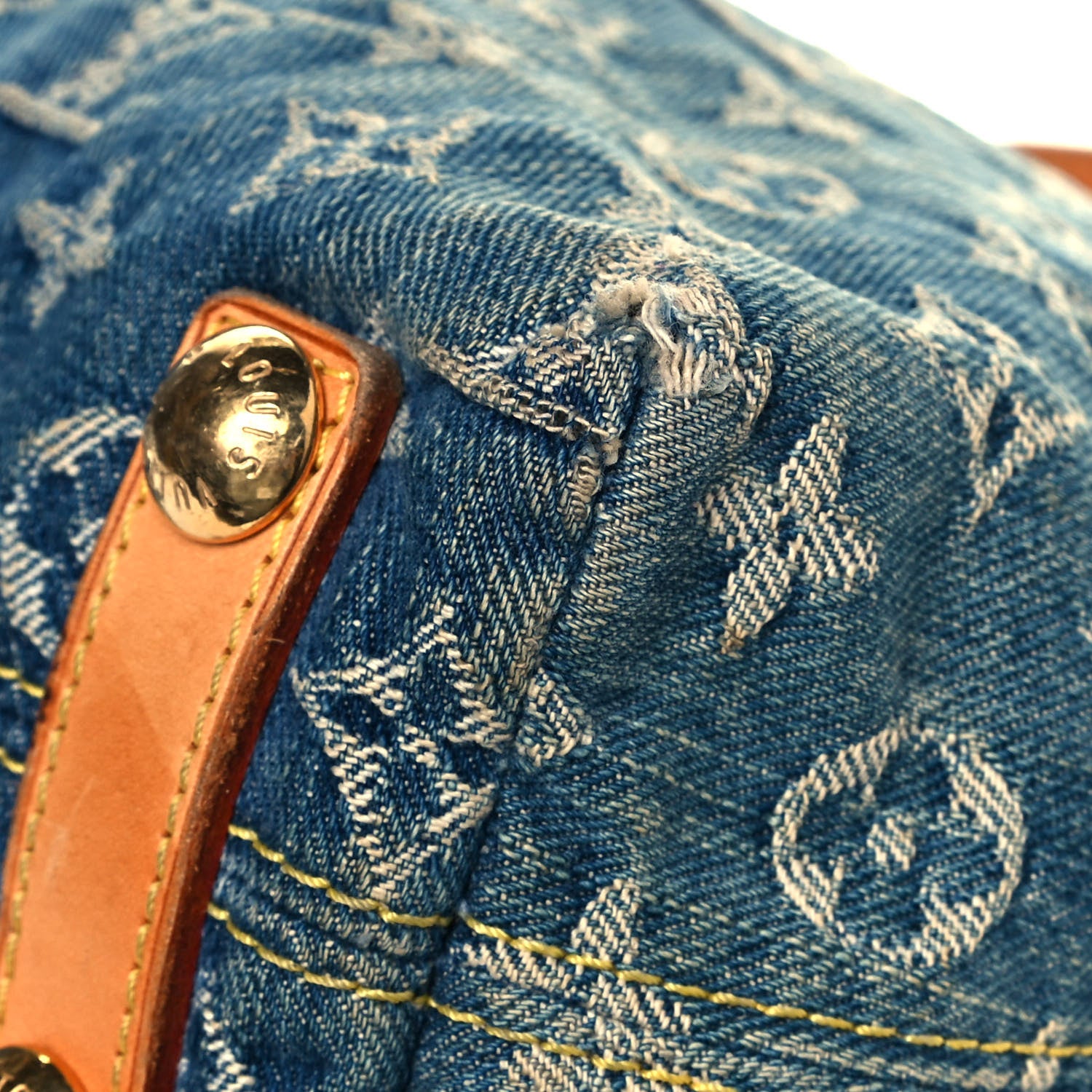 Louis Vuitton Monogram Denim Baggy PM Blue 12 of 16