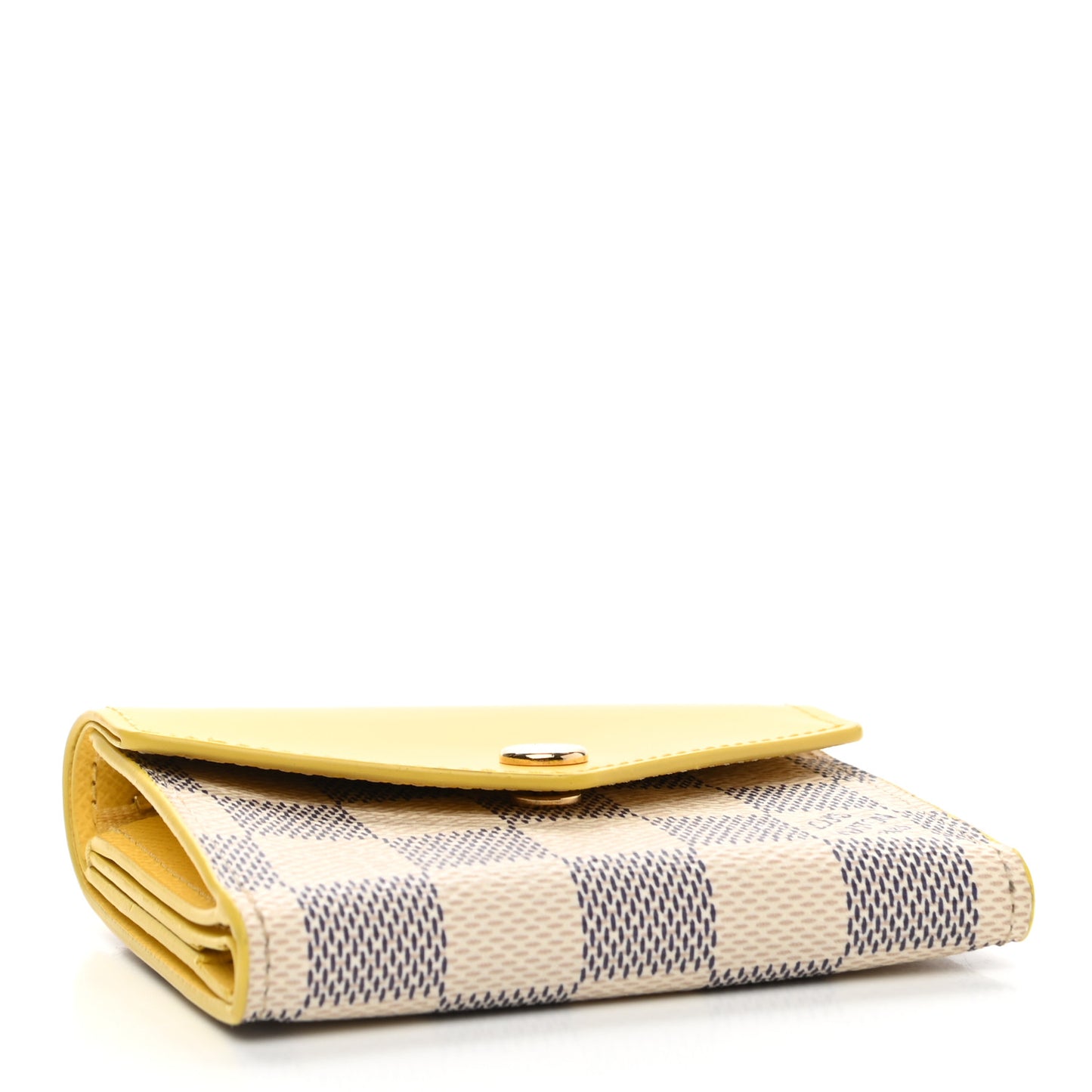 Damier Azur Zoe Wallet Jaune Pale