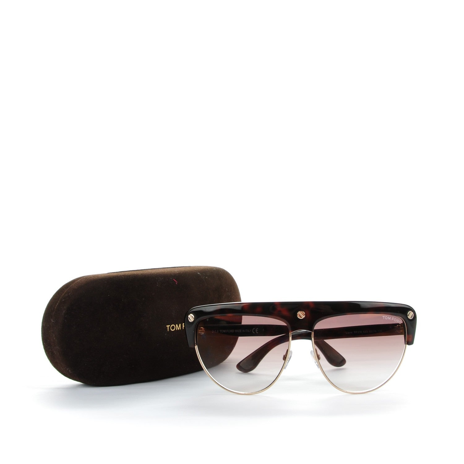 Tom Ford Liane Sunglasses TF318 Dark Havana 6 of 6