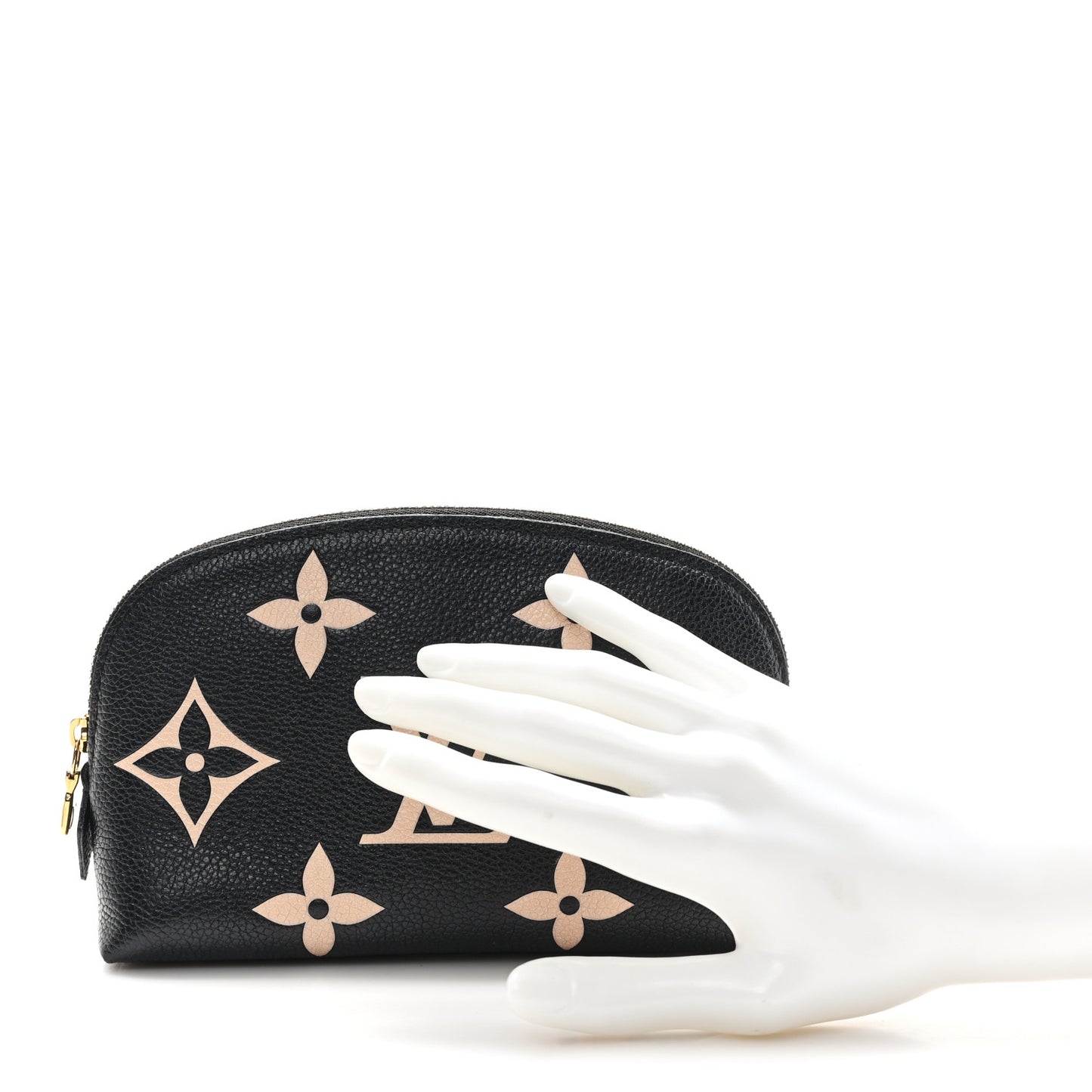 Empreinte Monogram Giant Cosmetic Pouch Black Beige