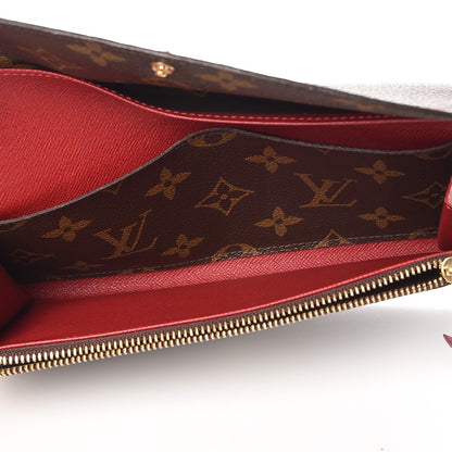 Louis Vuitton Monogram Emilie Wallet Red 5 of 11