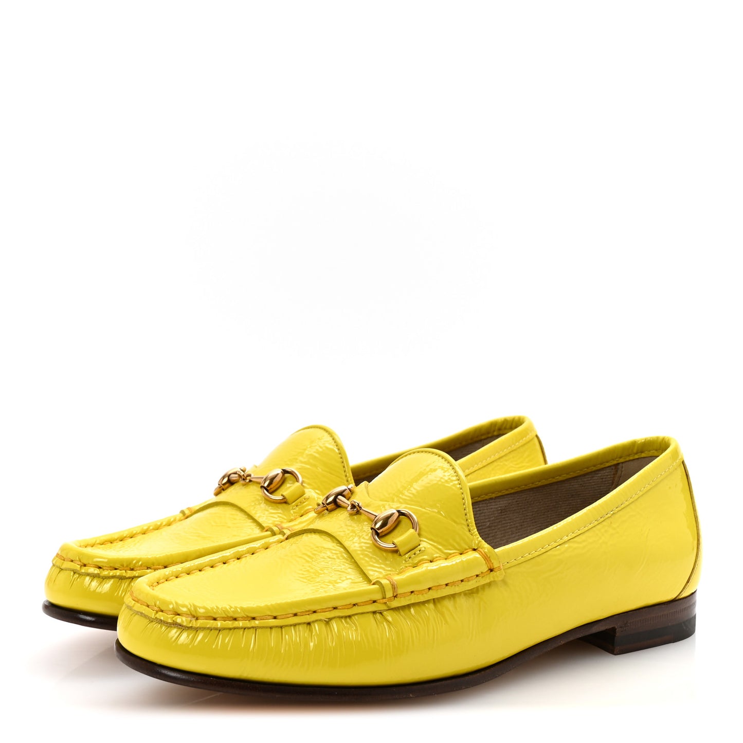 Vernice Naplack Womens 1953 Horsebit Loafers 36.5 Acid Lime
