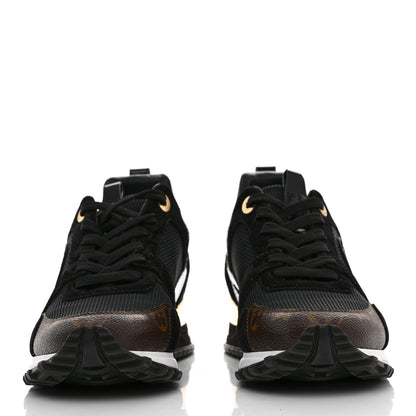 Louis Vuitton Suede Monogram Run Away Sneakers 37 Black 2 of 8