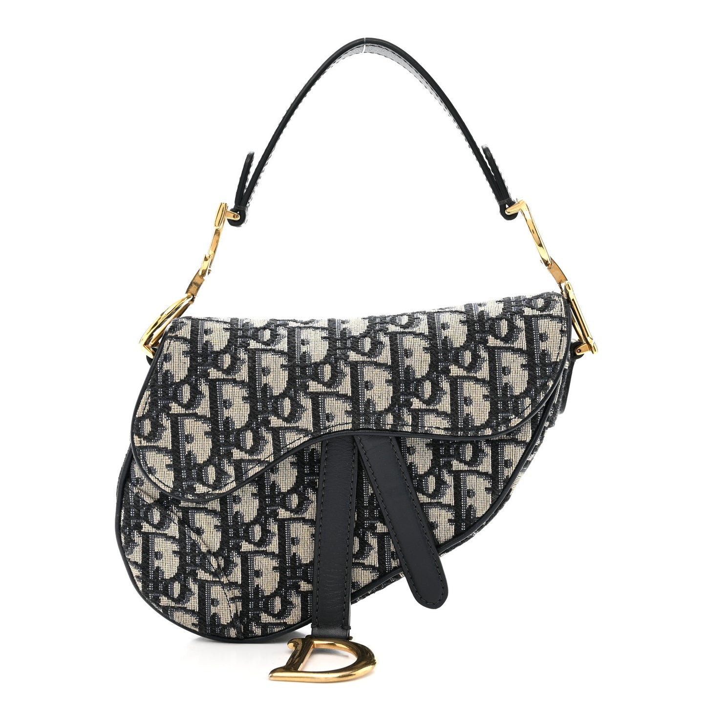 Oblique Mini Saddle Bag Blue