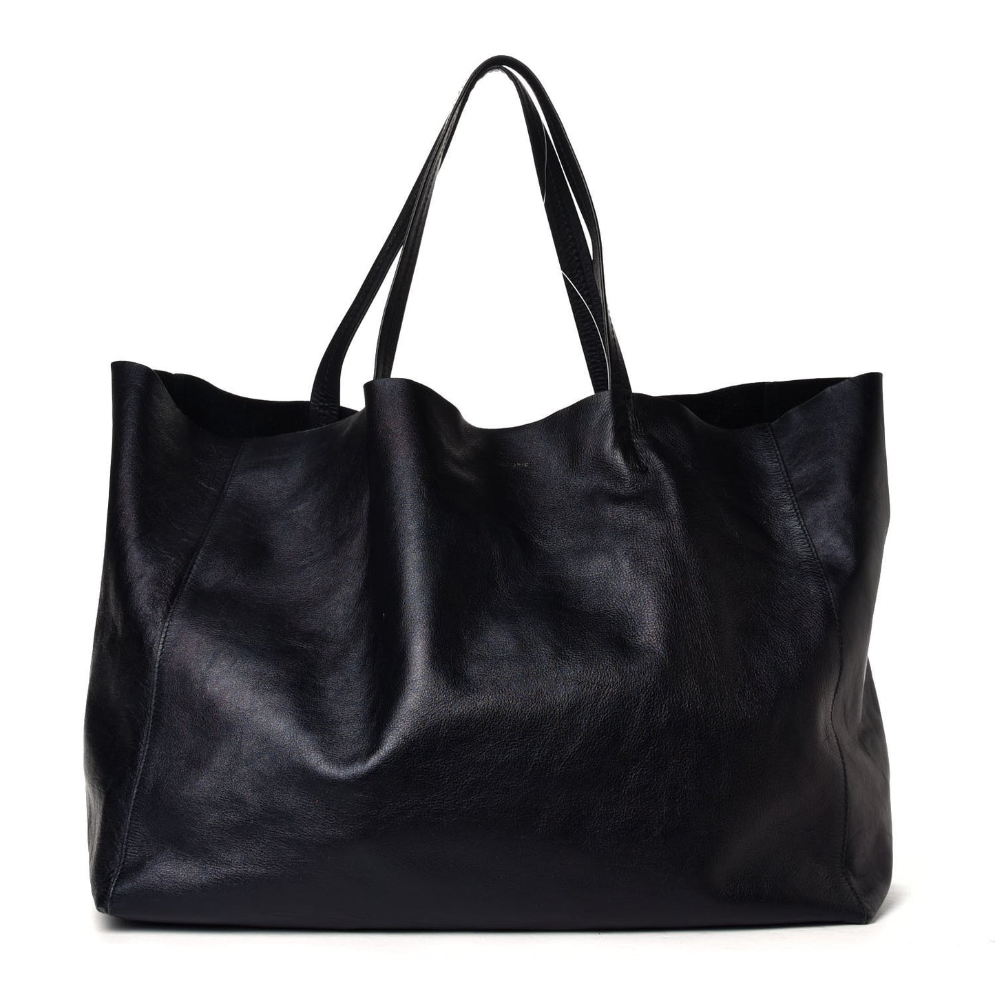Lambskin Horizontal Cabas Black