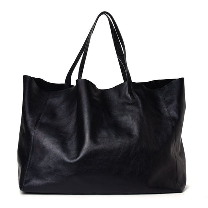 Celine Lambskin Horizontal Cabas Black 1 of 5