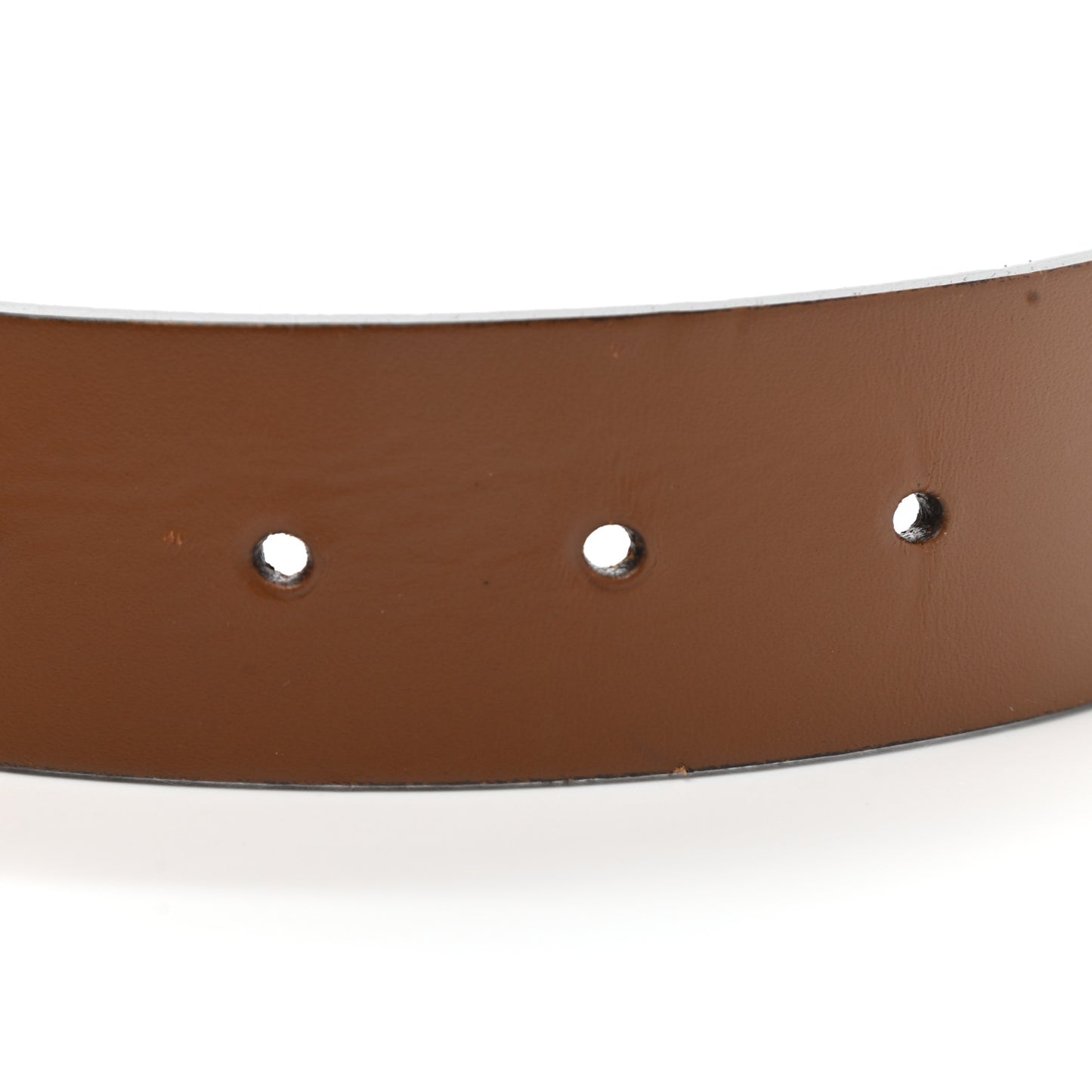 Selleria Calfskin Nickel Interlocking G 37mm Belt 95 38 Cuir