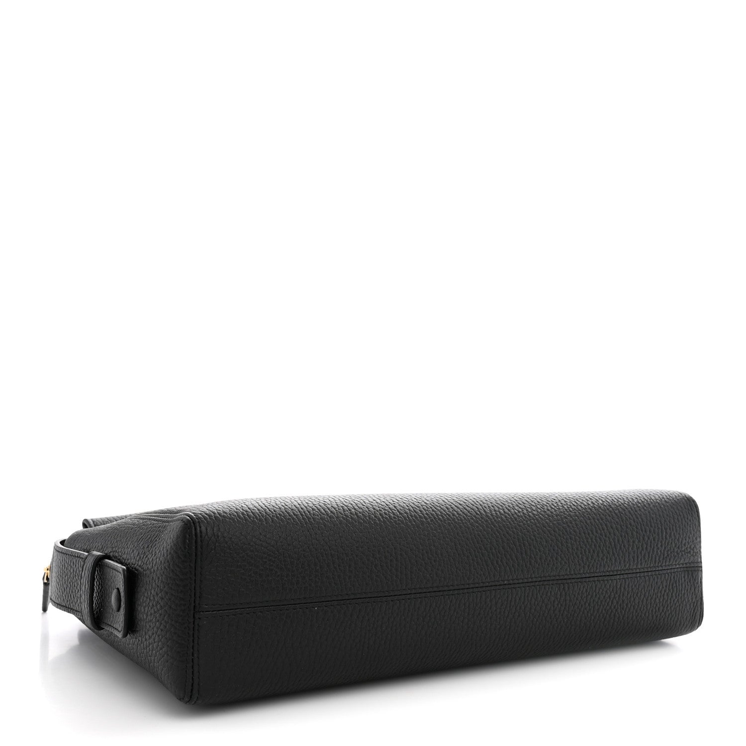 Chanel Grained Calfskin Large Zippered Pouch Black 4 of 10