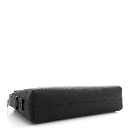 Chanel Grained Calfskin Large Zippered Pouch Black 4 of 10